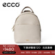 愛(ài)步（ECCO） 雙肩包女 輕奢牛皮背包 小號雙肩包9107807 HL 灰褐色910780790387 均碼