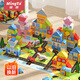 銘塔200粒建筑師積木兒童玩具木頭木制質(zhì)拼裝拼圖男孩女孩新年禮物 