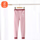 貝瑞加（Babyprints）兒童保暖褲男女中大童秋冬加厚含羊毛褲寶寶打底褲棉毛褲 粉130