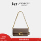 蔻馳（COACH）【新年禮物】奧萊女士女包IDOL 23號簡(jiǎn)約斜挎包單肩包通勤 B4/深石灰色