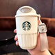 星巴克（Starbucks）杯子保溫杯便攜雙飲口隨行杯戶(hù)外車(chē)載咖啡杯伴手禮生日禮物 410ml企鵝杯白色