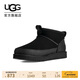 UGG秋季新款男士簡(jiǎn)約保暖經(jīng)典超短靴休閑雪地靴1174581BLK|黑色41