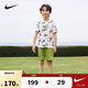 NIKE 耐克童裝男童【短袖T恤+短褲2件套裝】2025夏季新款兒童短袖套裝