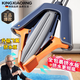 KINGXIAOJING德國品質(zhì)海綿拖把25新款家用一拖凈干濕兩用吸水免手洗膠棉頭拖布 【全包裹擠水】28cm拖把＋1保濕棉頭+加強不銹鋼桿