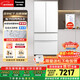 松下（Panasonic）白月光2.0 515L法式多門(mén)冰箱家用超薄零嵌入式自動(dòng)制冰一級能效NR-ED52APB-W【國家補貼】