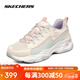 斯凱奇（Skechers）女鞋春季熊貓老爹鞋厚底增高防滑休閑運動(dòng)鞋舒適減震運動(dòng)鞋閃電熊