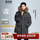 波司登極寒鵝絨羽絨服男女情侶同款冬季加厚連帽短款大毛領(lǐng)外套
