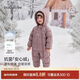 babylove【安心絨】嬰兒羽絨連體衣冬防寒外出衣服服新年加厚寶寶保暖哈衣