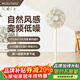 MUSUTAKU摩舒卡果嶺電風(fēng)扇家用空氣循環(huán)風(fēng)扇遙控14葉落地扇立式輕音一級節能大風(fēng)量電扇臥室臺立兩用電風(fēng)扇 【26年新款丨果嶺風(fēng)典雅白】MSK-C1