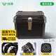 綠源電動(dòng)車(chē)后備箱踏板摩托車(chē)尾箱外賣(mài)箱電瓶車(chē)儲物箱 黑色金剛45L