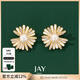 Jay小雛菊耳釘女春夏飾品耳環(huán)花朵耳飾送女友閨蜜新年禮物