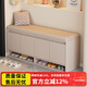 悅美妙鞋柜門(mén)口入戶(hù)柜換鞋凳一體家用玄關(guān)柜簡(jiǎn)約大容量長(cháng)凳穿鞋凳鞋柜 【奶咖色100CM】可放45碼