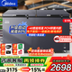 美的（Midea）500升以上冰柜商用大容量雙門(mén)臥式冷凍柜深冷速凍柜大型海鮮專(zhuān)用柜凍肉急凍柜茶葉柜水果冷藏柜 519升 新升級減霜凈味 -40℃速凍