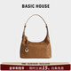 百家好（Basic House）包包女款2025年包包女士腋下包通勤背包單肩包斜挎包生日禮物 棕色