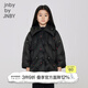 jnby by JNBY[萌趣圖案]江南布衣童裝秋羽絨服菱格翻領(lǐng)保暖女童兒童1N9C10790 001本黑 120 cm 尺碼偏大選小一碼
