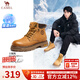 駱駝（CAMEL）馬丁靴男王俊凱同款工裝大黃靴女冬季穿搭通勤金甲戶(hù)外徒步登山鞋 G15W136025 沙漠黃-男 43