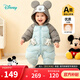 迪士尼（Disney）嬰兒新年紅色連體衣可愛(ài)卡通羽絨服外出抱衣保暖加厚羽絨服新款 藍灰拼色米奇 90