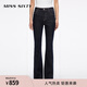 MISS SIXTY2025秋季新款原色牛仔褲女高腰顯瘦修身窄版微喇叭褲 深藍常規 26