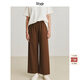 旅途原品（ltyp）空氣褲高支澳毛都市極簡(jiǎn)春季百搭ROW風(fēng)九分褲/拖地褲子 九分褲-蜜糖棕-高支澳毛 M