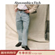 Abercrombie & Fitch男裝25秋冬新款美式復古百搭baggy風(fēng)寬松牛仔褲長(cháng)褲131-3165 淺色水洗 34 /32(180/86A)標準版