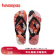 havaianas哈唯納Top Tropical Vibes彩色花卉夾腳涼鞋平底人字拖  5416-桃木色 39-40 巴西碼