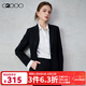 G2000【舒適挺括/商場(chǎng)同款】女裝2025秋冬商務(wù)通勤修身設計西服套裝 西服-易打理-黑色修身 XL （40）
