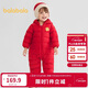 巴拉巴拉童裝嬰兒羽絨服寶寶輕薄連體衣抱衣爬服兒童冬裝男童女童可愛(ài)萌趣