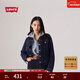 Levi's李維斯女士美式懷舊復古巴恩風(fēng)時(shí)尚深藍顯瘦牛仔夾克外套 深牛仔色 L