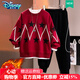 迪士尼（Disney）男童兒童套裝男2025年秋冬新款冬季加絨兩件套童裝衛衣衛褲中大童 紅色【加絨款】 加厚保暖 6-8-10-12-15 歲 150 cm