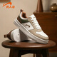 貴人鳥(niǎo)男鞋板鞋新款情侶男士休閑鞋子厚底運動(dòng)鞋 白/榆木色 39