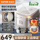 蘇泊爾（SUPOR）有鈦0涂層電飯煲4L家用3-5-6-8人球釜無(wú)涂層內膽不粘柴火飯智能預約 IH立體加熱 超硬化316L不銹鋼 【第3代】0涂層不銹鋼 4L