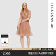 歌力思（ELLASSAY）夏季新款兩件式多巴胺顯瘦百搭通勤風(fēng)衣式連衣裙女EWU353F00100 奶茶咖 S