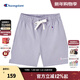 Champion冠軍夏季新款刺繡logo休閑抽繩短褲女 淺紫色 L