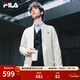 FILA 斐樂(lè )官方男子針織長(cháng)袖外套25秋冬季新款時(shí)尚休閑商務(wù)行政棒球服 雅灰-GY L 175/96A/L
