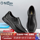 金利來(lái)（Goldlion）男鞋新款皮鞋商務(wù)休閑鞋氣墊軟底頭層牛皮單鞋套腳一腳蹬懶人鞋子 黑色 42