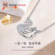 EIDI天鵝物語(yǔ)艾迪銀項鏈銀首飾女生送禮小眾節生日925吊墜鎖骨鏈禮物 【精美禮盒】天鵝物語(yǔ)-白金色