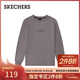 斯凱奇（Skechers）新年禮物男女同款休閑針織長(cháng)袖T恤衫L325U096