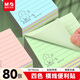晨光（M&G）80張4色便利貼 粘性標簽貼留言貼 76*75mm記事貼優(yōu)事貼便簽本子 1本隨機YS-80考試必備