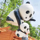 大型熊貓玻璃鋼卡通雕塑定制廠(chǎng)公園景觀(guān)戶(hù)外網(wǎng)紅仿真動(dòng)物創(chuàng  )意擺件 款式八