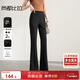 尚都比拉冬季休閑褲女加厚松緊腰顯瘦微喇叭褲長(cháng)褲