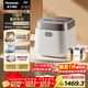 松下（Panasonic）飯光光2.0電飯煲0涂層IH加熱家用電飯鍋4-5人無(wú)涂層不銹鋼4升一級能效SR-HNS152-W