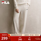 FILA斐樂(lè )官方針織長(cháng)褲秋冬季新款休閑衛褲女子寬松直口運動(dòng)褲衛褲 蒸汽白-IV XL 175/74A/XL