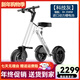 威爾杰迪微型電動(dòng)車(chē)折疊小型電動(dòng)滑板車(chē)休閑便攜式上班輕便迷你旅行車(chē)載 主圖熱賣(mài)款【科技灰】