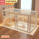 貝初眾貓籠別墅寵物圍欄籠子狗籠一體雙層貓咪籠子大號家用適合大貓貓屋 白色-雙層加粗【120*60*60cm】超大空間 豪華雙層/平臺爬梯 加粗加密/封頂升級
