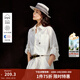茵曼（INMAN）亞麻棉簡(jiǎn)約通勤開(kāi)叉襯衫2026春季女裝新款寬松長(cháng)袖襯衣上衣 米白色 S