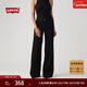 Levi's【補貼改褲】李維斯25年秋冬新款女士美式休閑318寬松闊腿牛仔褲 黑色 建議拍大一碼 27 (30)