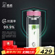 希諾（heenoor） 抗菌杯雙層玻璃杯男女士大容量濾網(wǎng)隔熱水杯辦公簡(jiǎn)約便攜茶杯子 淺粉紅-細長(cháng)易握360ml