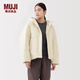 MUJI 女式 不易沾水 羽絨夾克 羽絨服女款 女裝25年冬季外套 BD11BA5A 象牙色 M (160/84A)