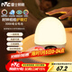 雷士（NVC）喂奶燈節日生日禮物夜燈多功能充電小夜燈嬰兒床頭燈時(shí)鐘顯示