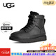 UGG秋冬季新款男士舒適保暖純色平底系帶圓頭短筒時(shí)尚休閑靴2026新款 BLK | 黑色 42 鞋內長(cháng)：27CM